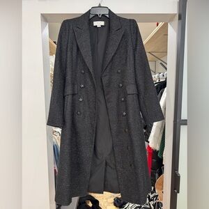 Cerutti Black Textured Trench Coat